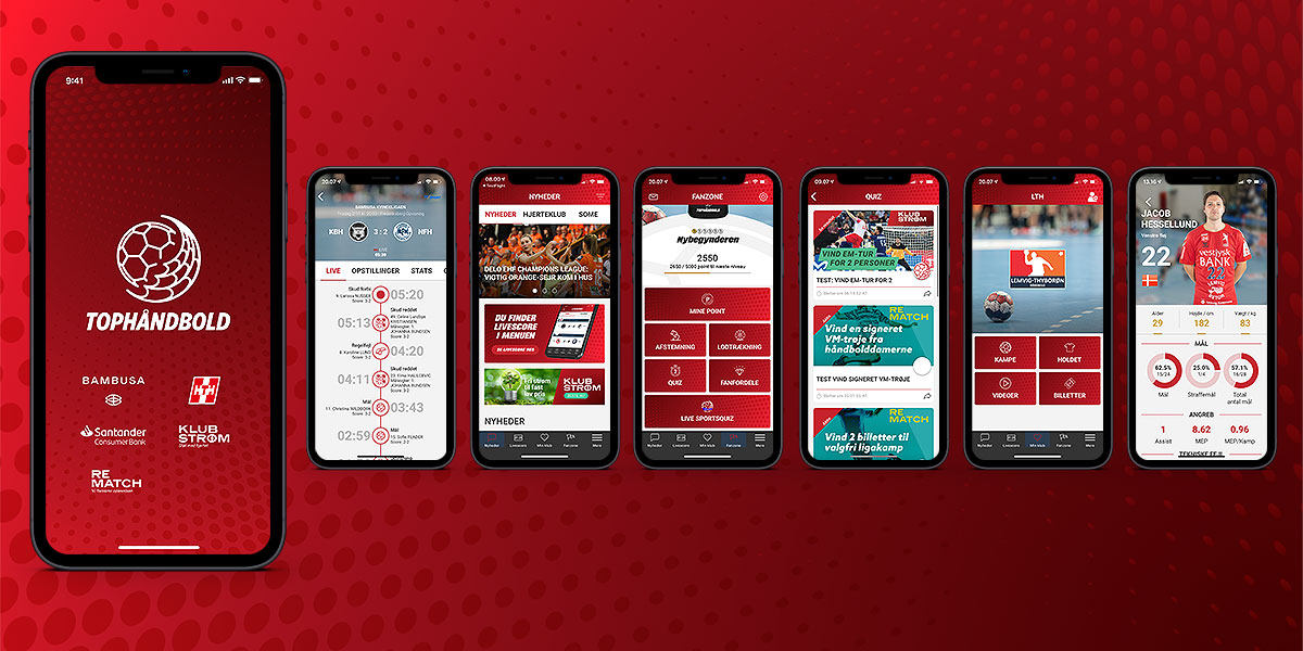 Tophåndbold liga app - 54 klubber et sted